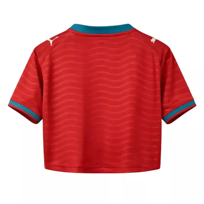 Maillot Portugal Crop Top avec Manches Femme Domicile 2026 2027
