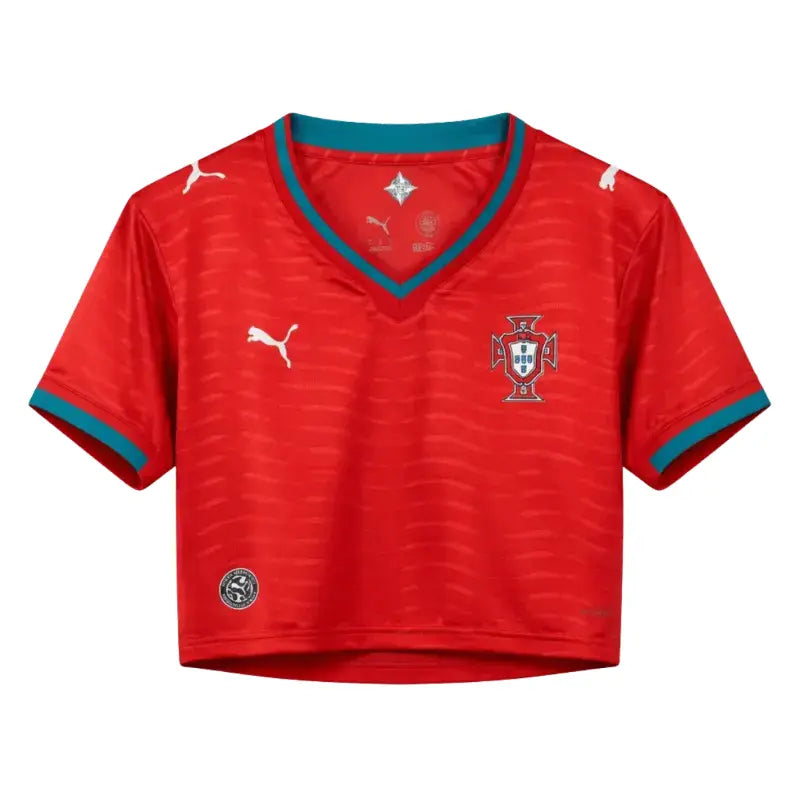 Maillot Portugal Crop Top avec Manches Femme Domicile 2026 2027