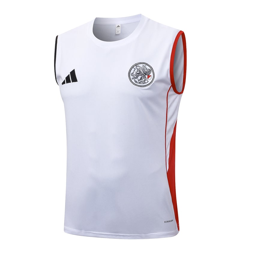 Debardeur Short Ajax Amsterdam Homme 2024 2025 Blanc | Foot Sport