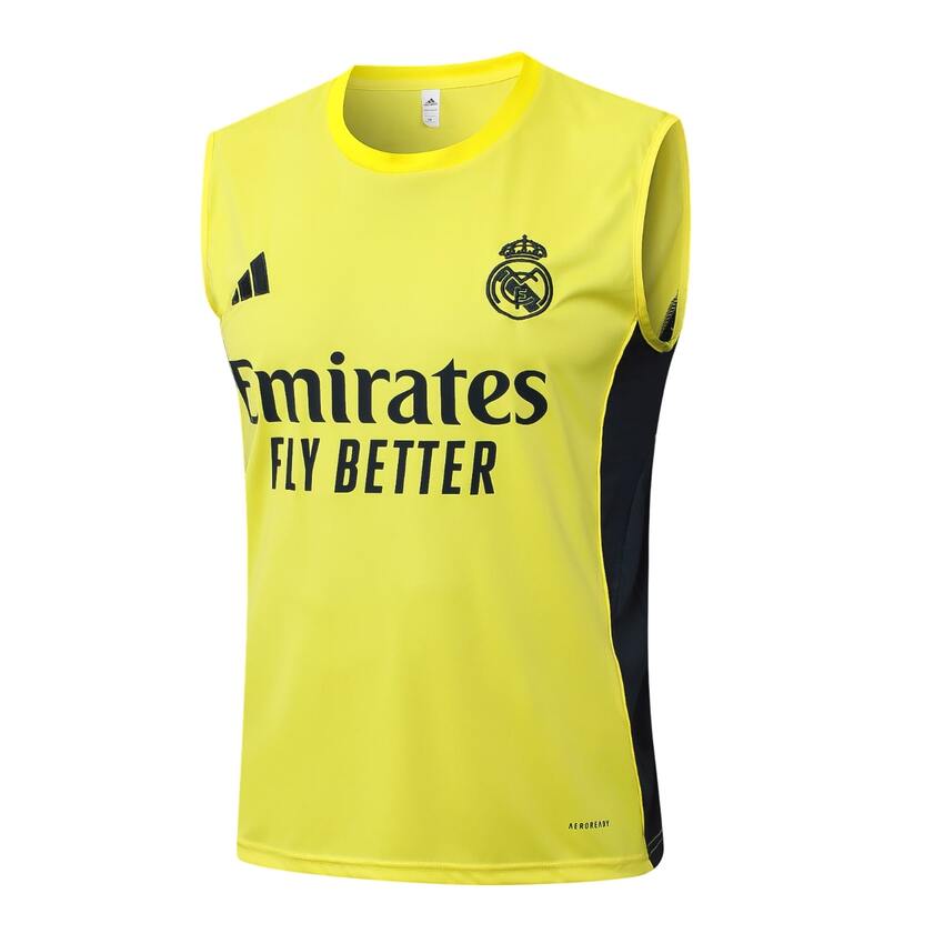 Debardeur Short Real Madrid Homme 2025 2026 Jaune | Foot Sport