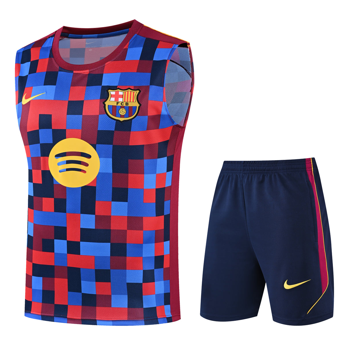 Debardeur-Short-Barcelone-Barca-2026-2027-Rouge-Bleu-Motif-1