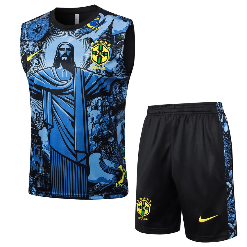 Debardeur-Short-Bresil-2024-2025-Bleu-Motif-1