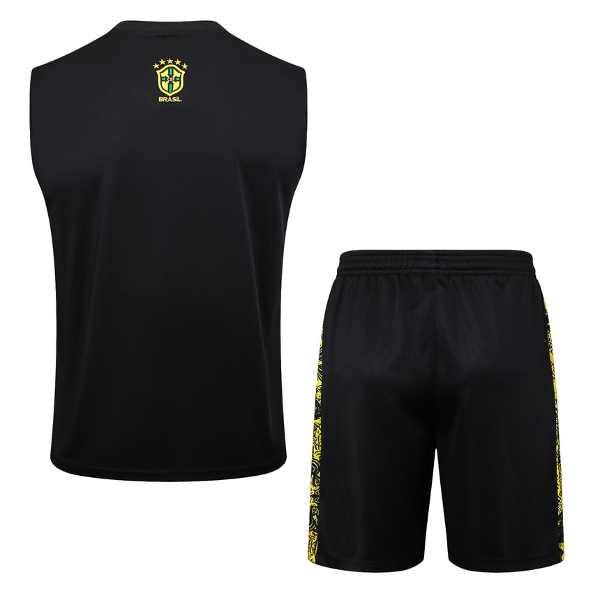Debardeur-Short-Bresil-2024-2025-Jaune-Motif-4