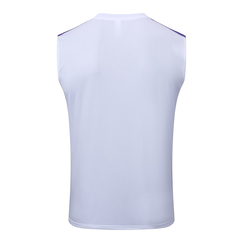 Camiseta de tirantes y pantalón corto del Real Madrid para hombre 2025-2026, blanco y morado | Fútbol