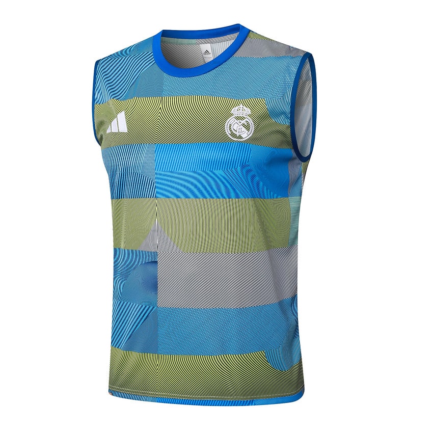Camiseta de tirantes y pantalones cortos del Real Madrid para hombre 2025-2026, azul y verde | Fútbol