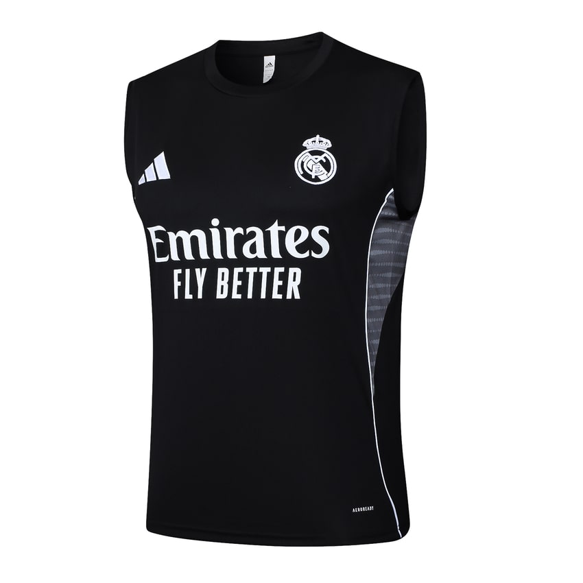 Debardeur Short Real Madrid Homme 2025 2026 Noir Sombre | Foot Sport