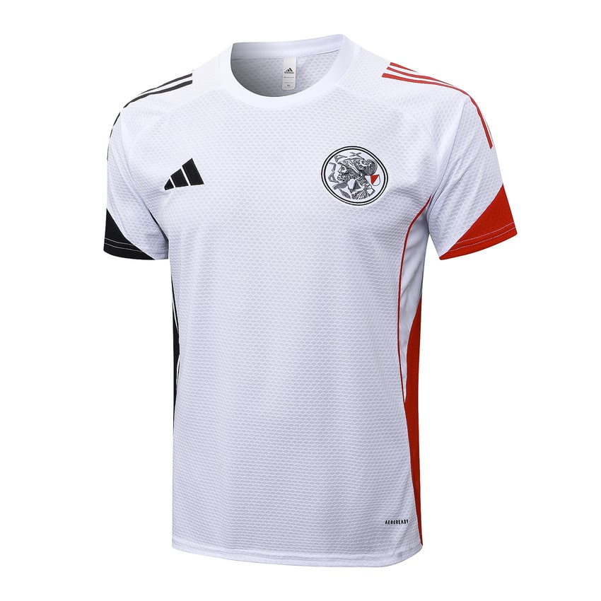 Kit Maillot Short Pre-Match Ajax Amsterdam Homme 2024 2025 Blanc | Foot Sport