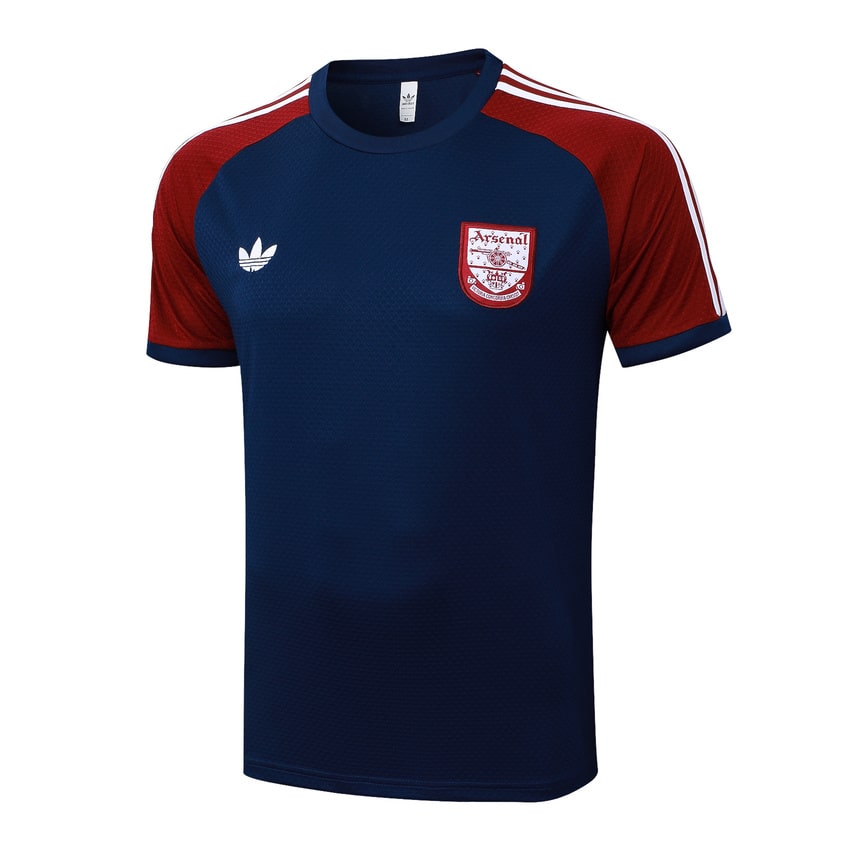 Kit Maillot Short Pre-Match Arsenal Homme 2025 2026 Bleu Rouge | Foot Sport
