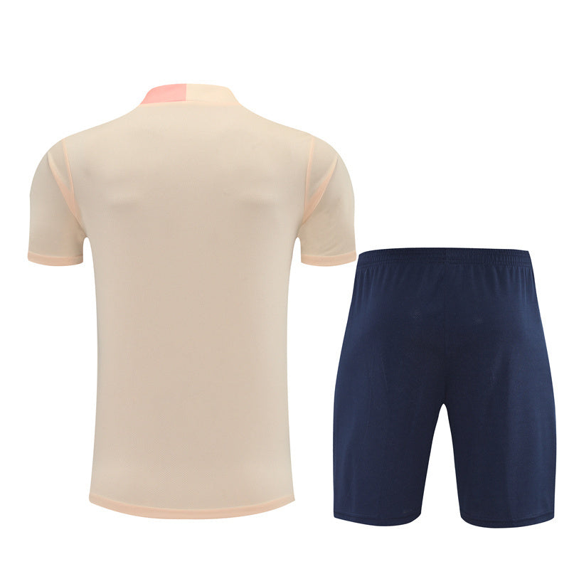 Barcelona Training Jersey Shorts Set Men/Kids Beige 2025 2026 | Foot Sport