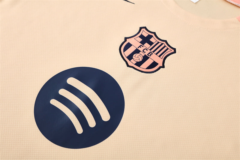 Camiseta de entrenamiento beige del Barcelona para hombre/niño 2025-2026 | Fútbol
