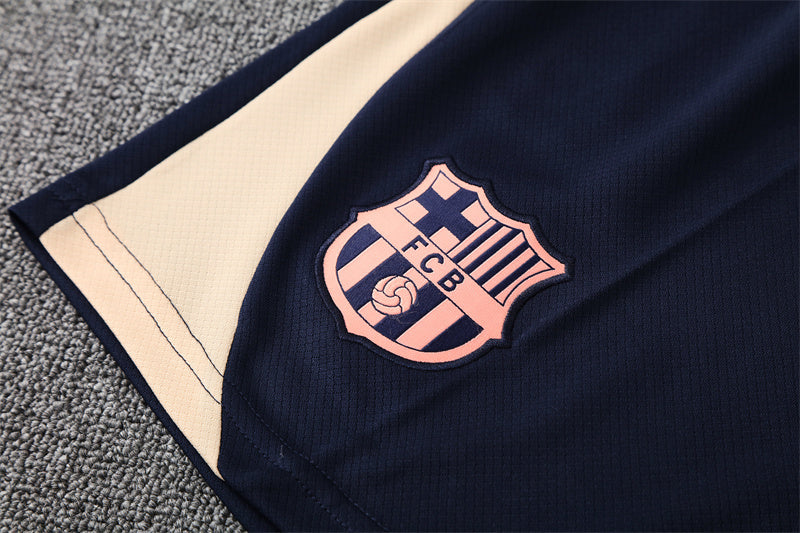 Barcelona Training Jersey Shorts Set Men/Kids Beige 2025 2026 | Foot Sport