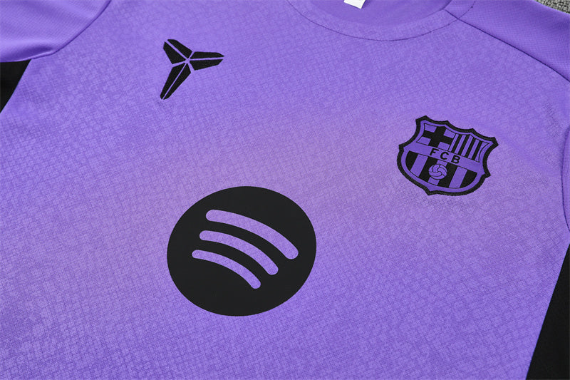 Ensemble Maillot Short Barcelone Homme/Enfant 2025 2026 Violet | Foot Sport