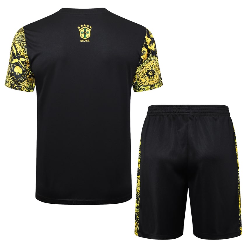 Ensemble-Maillot-Short-Bresil-2024-2025-Jaune-Motif-4