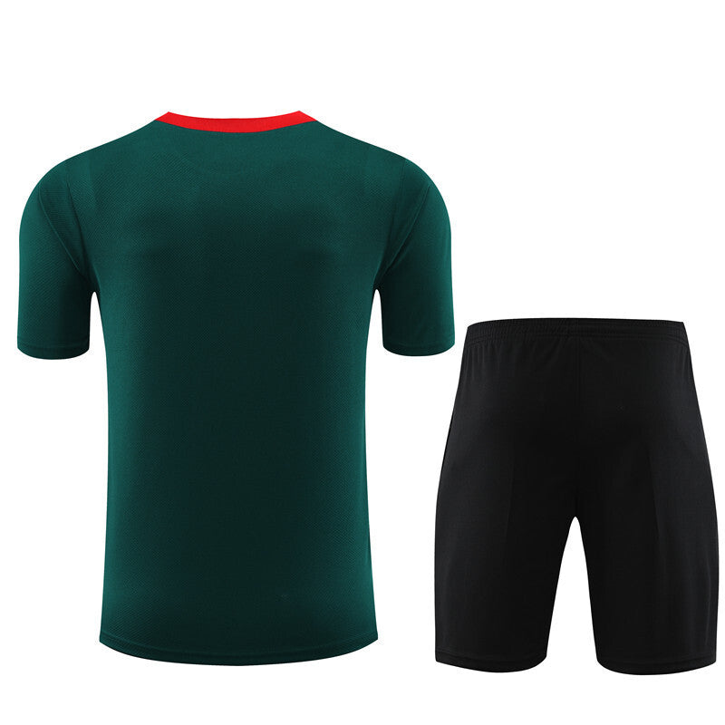 Ensemble Maillot Short Liverpool Homme/Enfant 2024 2025 Vert | Foot Sport