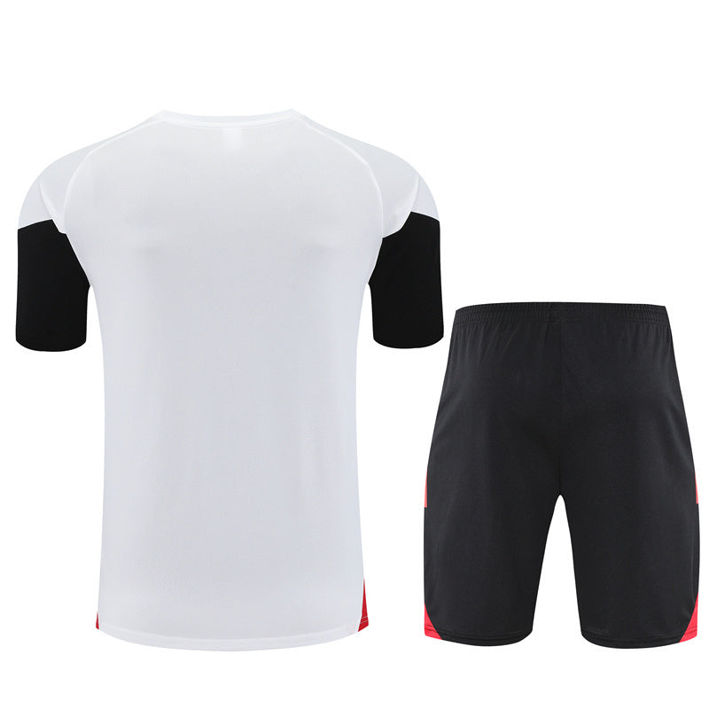 Ensemble Maillot Short Manchester United Homme/Enfant 2025 2026 Blanc Rouge | Foot Sport