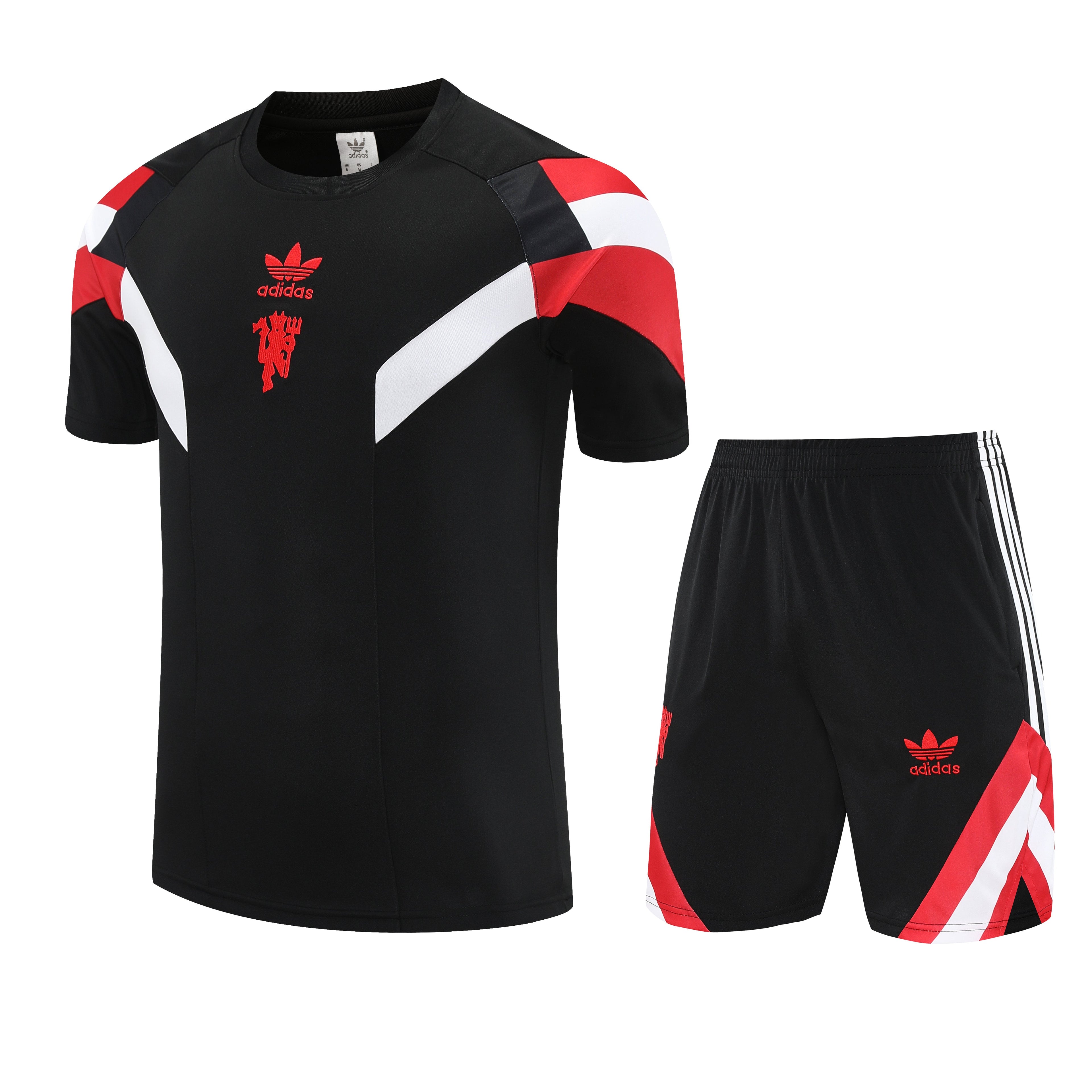 Ensemble-Maillot-Short-Manchester-United-2025-2026-Noir-Rouge-Blanc-1