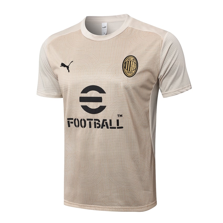Conjunto de camiseta y pantalón corto del AC Milan para hombre 2024-2025 beige | Fútbol