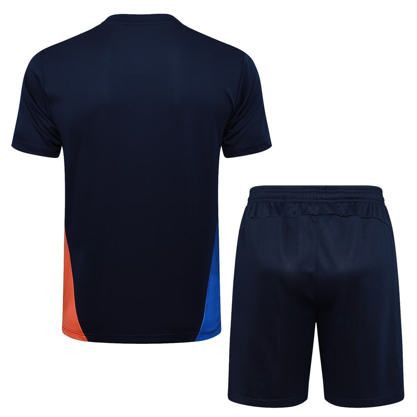 Ensemble Maillot Short Marseille OM Homme 2025 2026 Bleu Foncé | Foot Sport