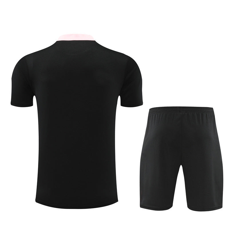 Ensemble Maillot Short PSG Homme/Enfant 2024 2025 Noir Rose | Foot Sport