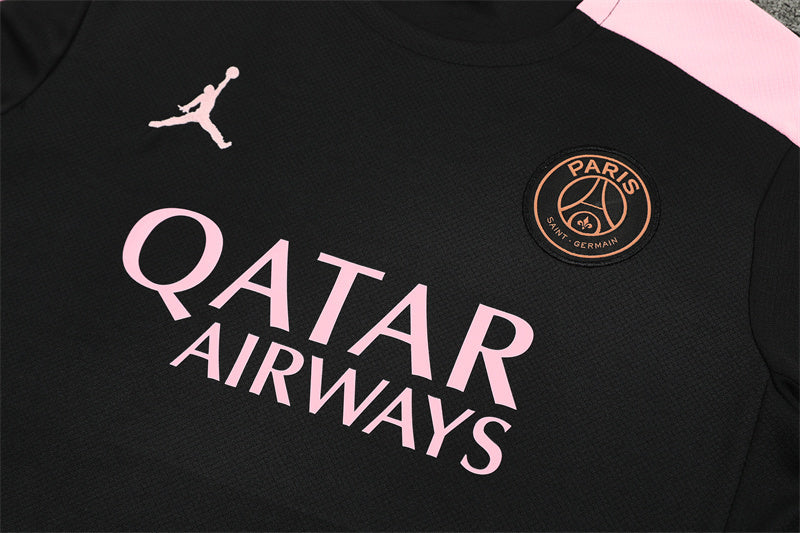 Ensemble Maillot Short PSG Homme/Enfant 2024 2025 Noir Rose | Foot Sport