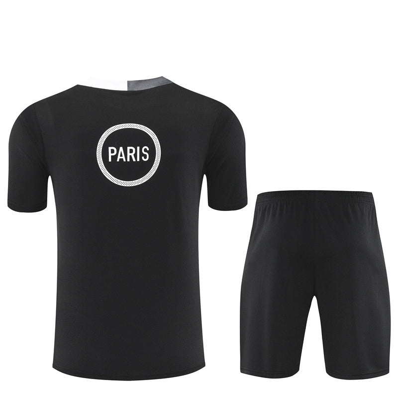 Ensemble Maillot Short PSG Homme/Enfant 2025 2026 Noir | Foot Sport