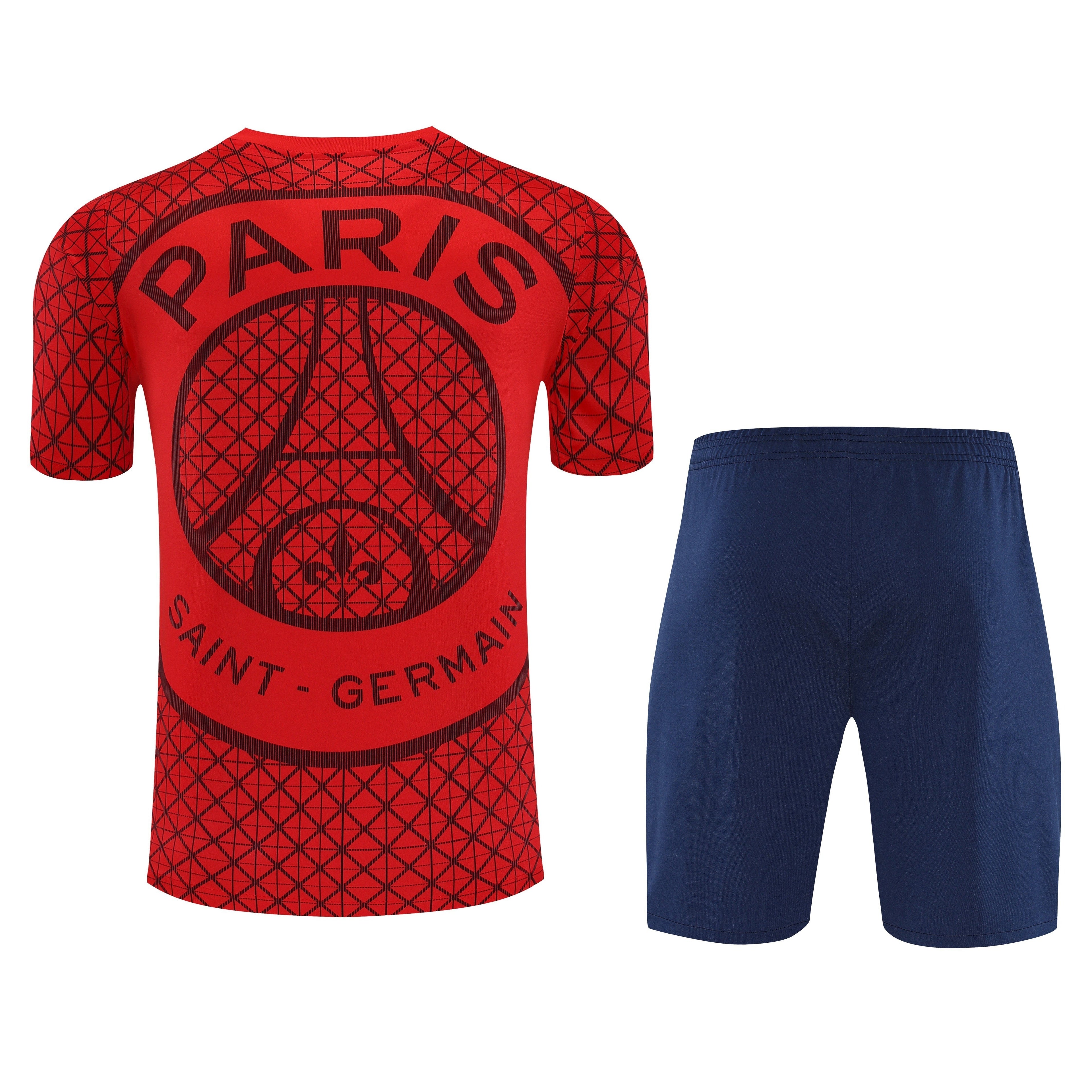 Ensemble-Maillot-Short-PSG-2025-2026-Rouge-Motif-2