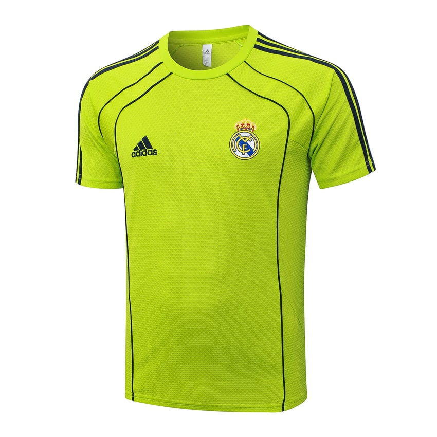 Ensemble Maillot Short Real Madrid Homme/Enfant 2025 2026 Jaune Foncé | Foot Sport