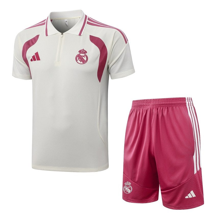 Ensemble-Maillot-Short-Real-Madrid-2026-2027-Beige-Rose-1