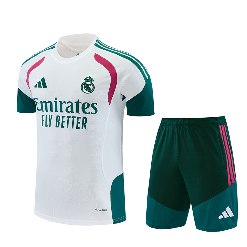 Ensemble-Maillot-Short-Real-Madrid-2026-2027-Blanc-Vert-Rose-1