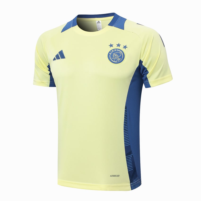 Kit Maillot Short Pre-Match Ajax Amsterdam Homme 2024 2025 Jaune | Foot Sport