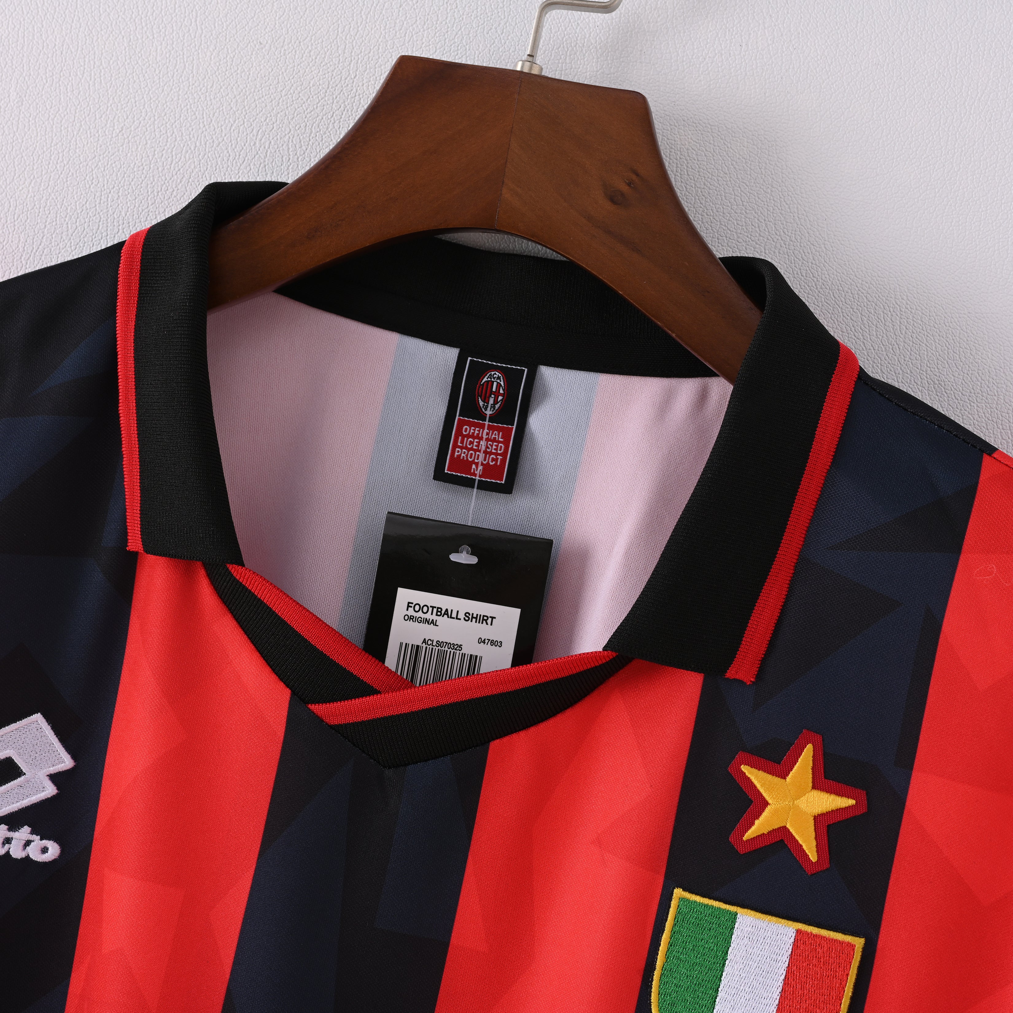 Maillot AC Milan Retro Vintage 1993-1994 Domicile Homme | Foot Sport