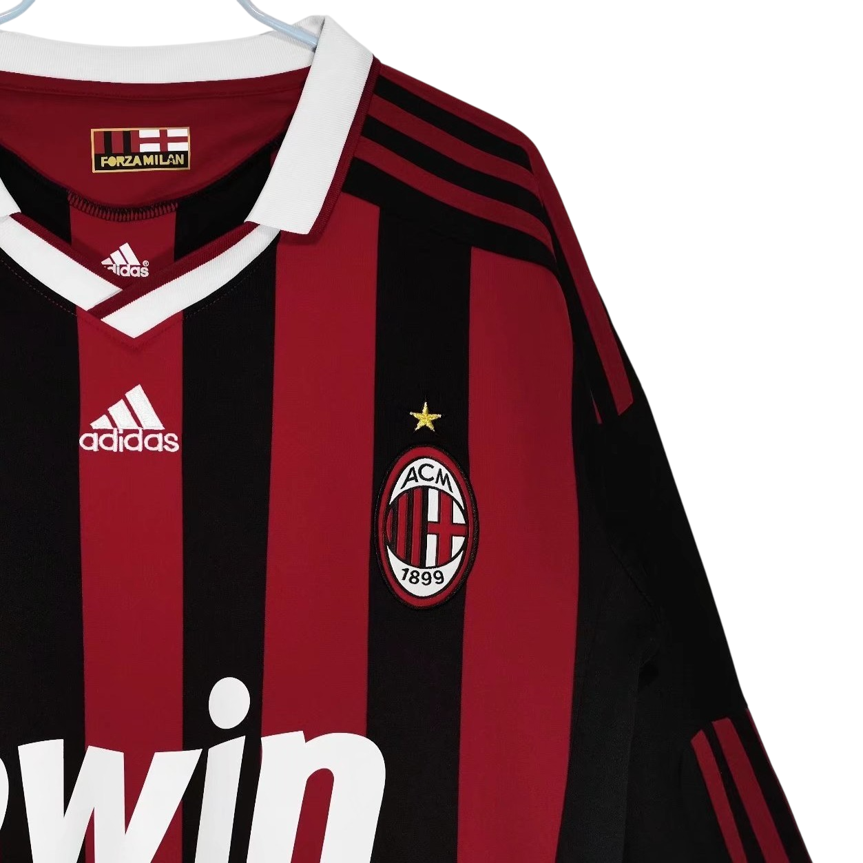 Maillot-AC-Milan-Manches-Longues-Retro-Vintage-2009-2010-Domicile-Homme-3