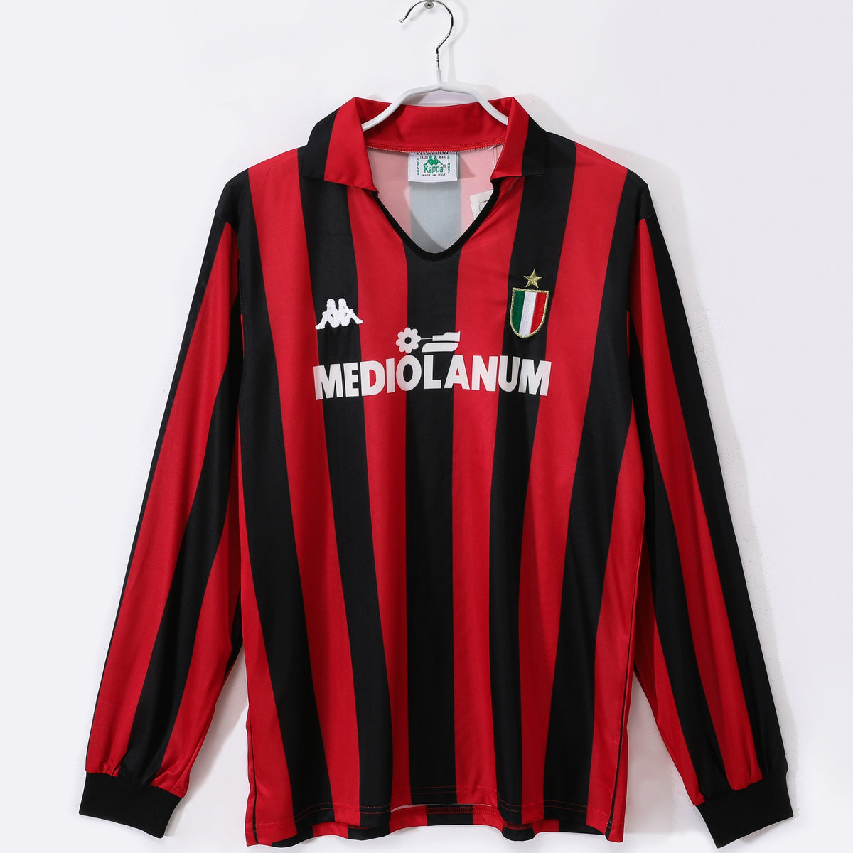 Maillot-AC-Milan-Retro-Vintage-Manches-Longues-1988-1989-Domicile-Homme-1
