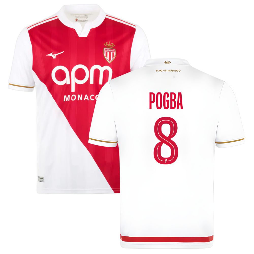 Maillot Kit Enfant AS Monaco Pogba Domicile 2025 2026 | Foot Sport