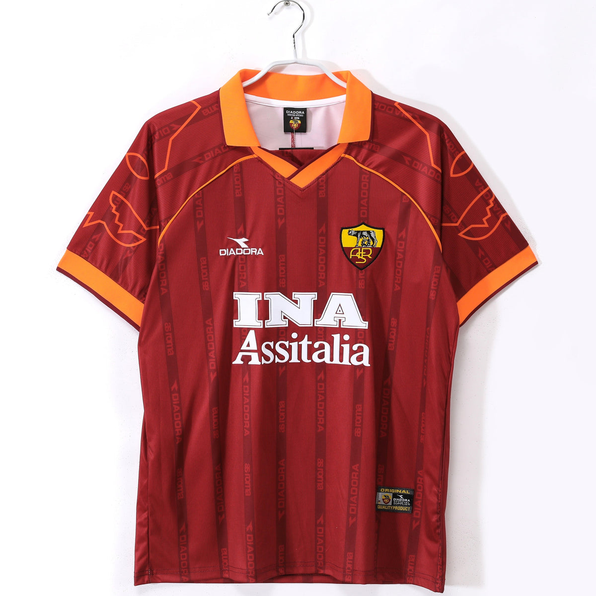 Maillot-AS-Roma-Domicile-Retro-Vintage-1999-2000-Homme-1