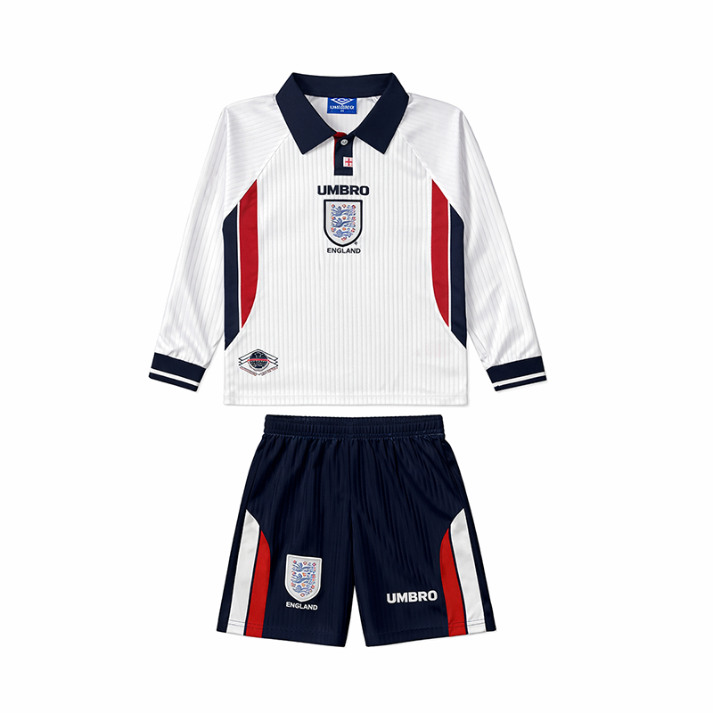 Maillot-Angleterre-Kit-Enfant-Manches-Longues-Domicile-1998-1