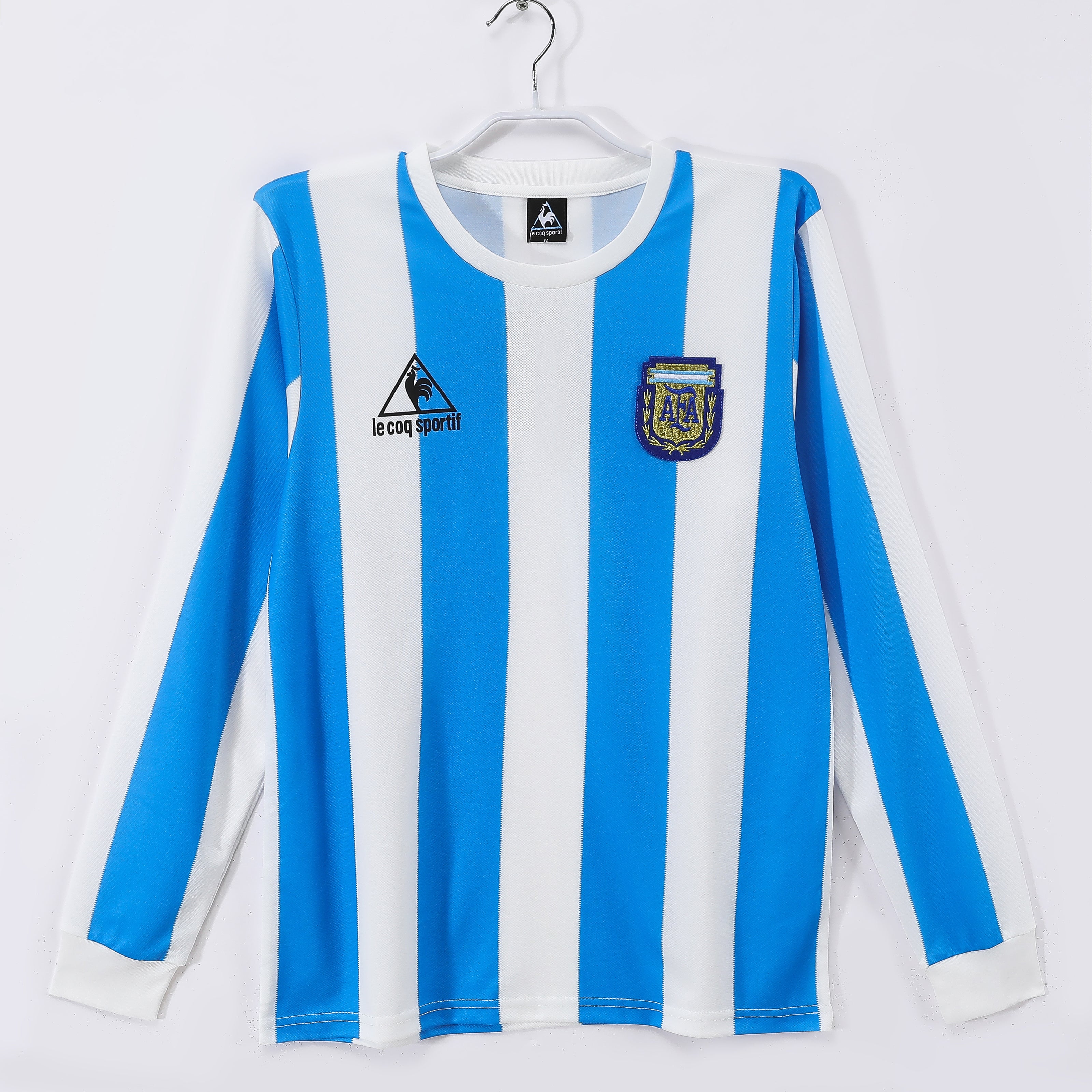 Maillot-Argentine-Manches-Longues-Retro-Vintage-1986-Domicile-Saison-Homme-1