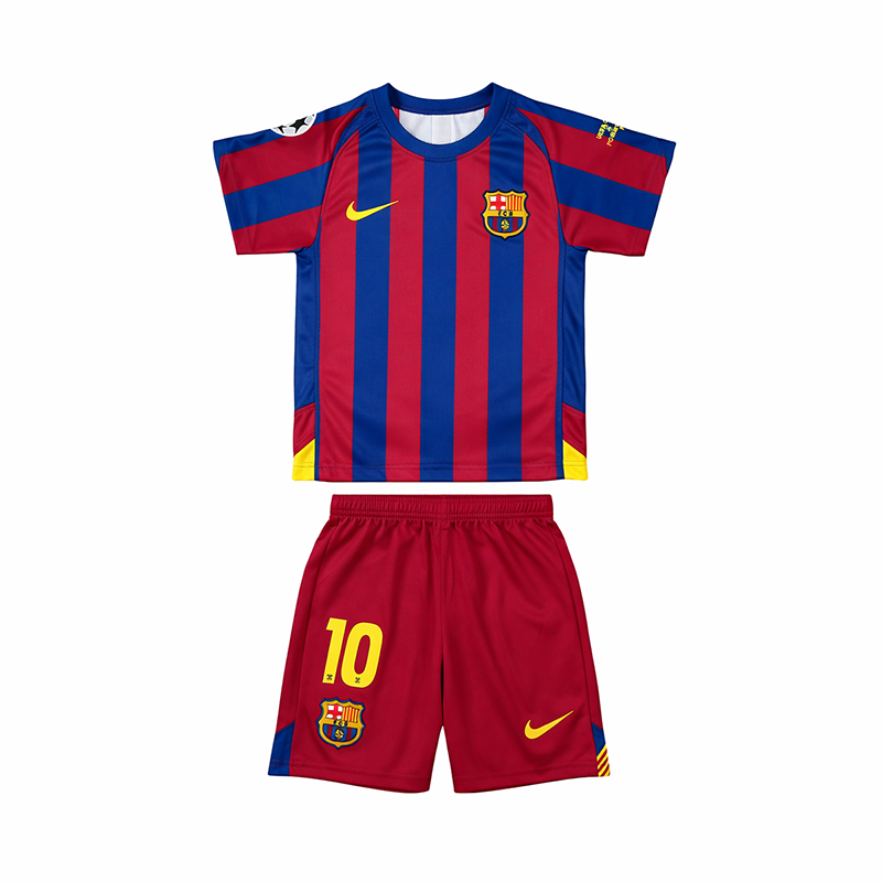 Maillot-Barcelone-UCL-Kit-Enfant-Ronaldinho-2005-2006-1