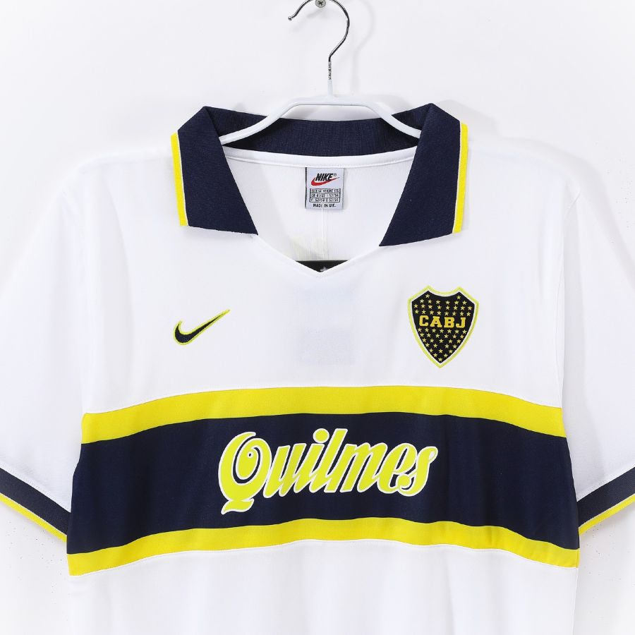 Maillot-Boca-Juniors-Exterieur-Blanc-1996-1997-Vintage-Retro-3