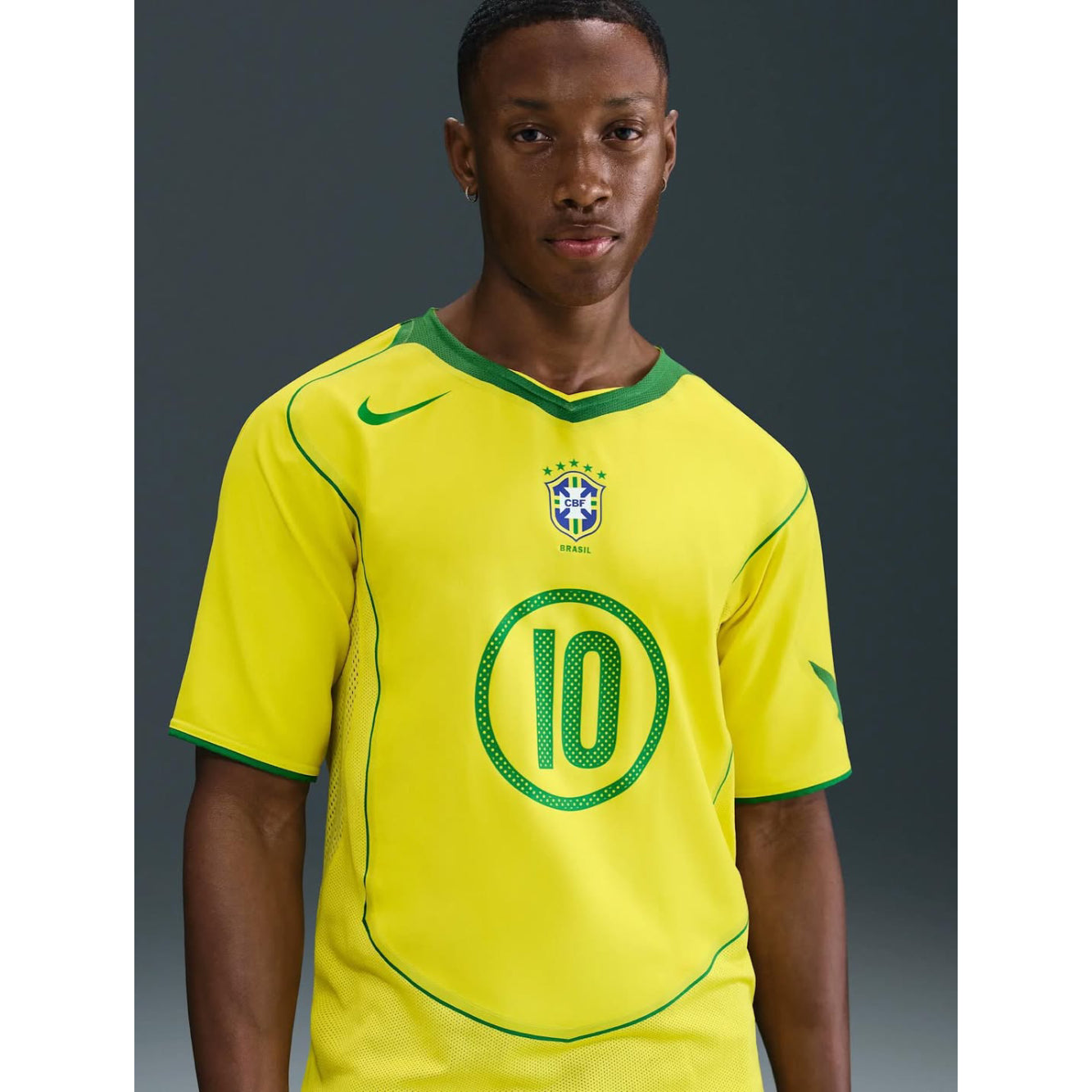 Maillot Bresil 2004 Restock Ronaldinho Homme | Foot Sport