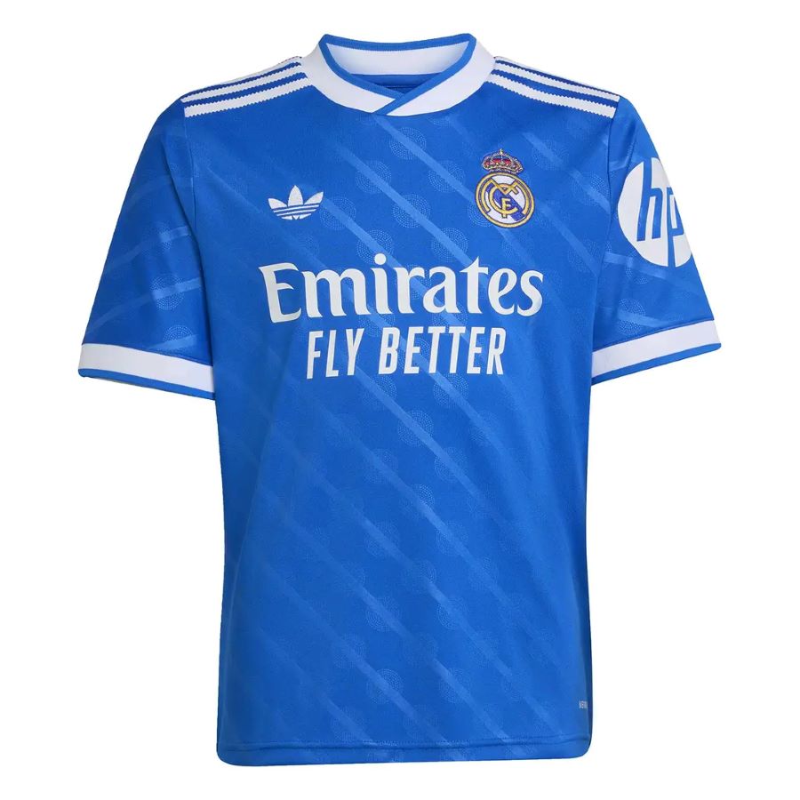 Camiseta azul de la tercera equipación de Mbappé del Real Madrid para niño 2025-2026 | Fútbol