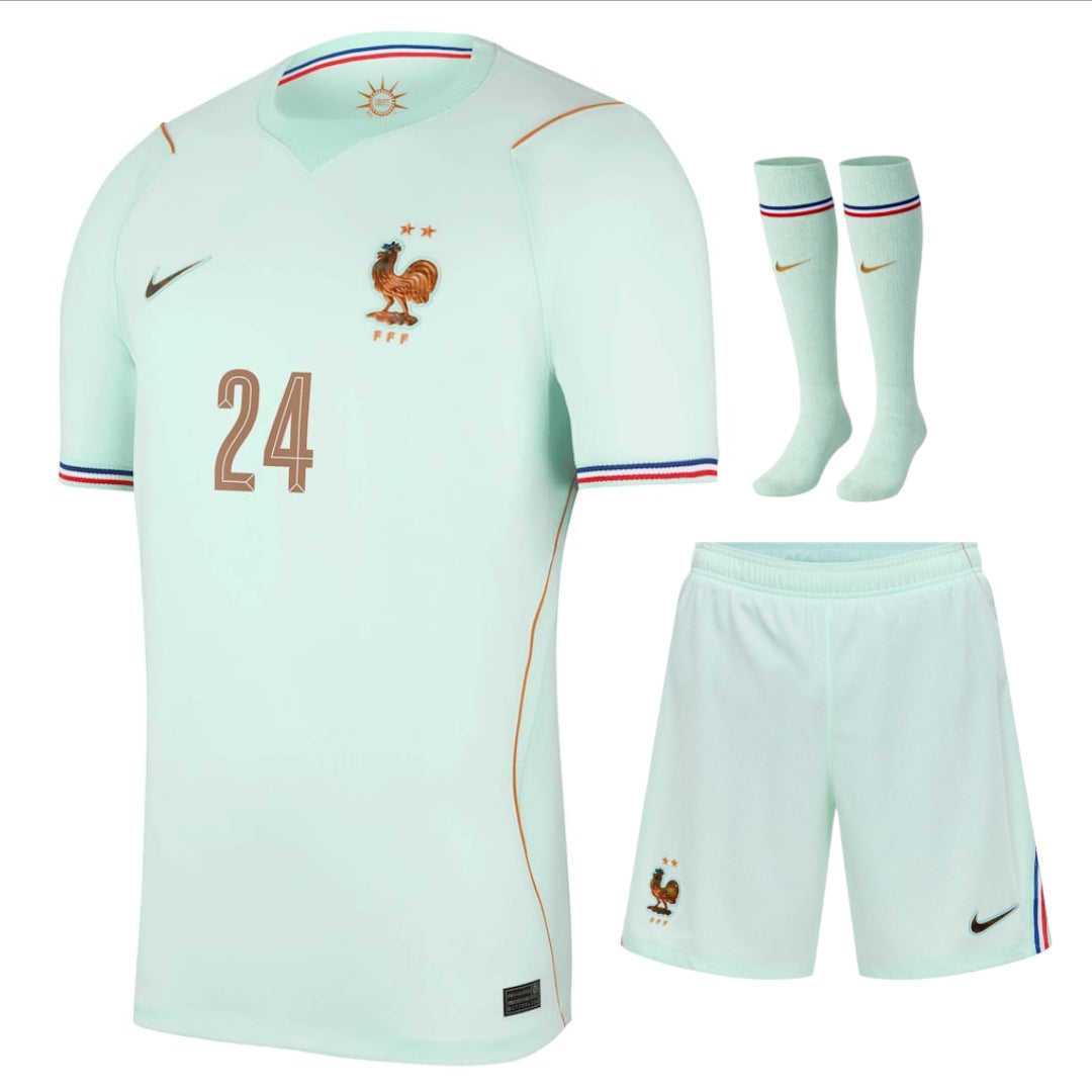 Maillot-Equipe-de-France-Kit-Enfant-Vert-Coupe-du-Monde-2026-Cherki-3