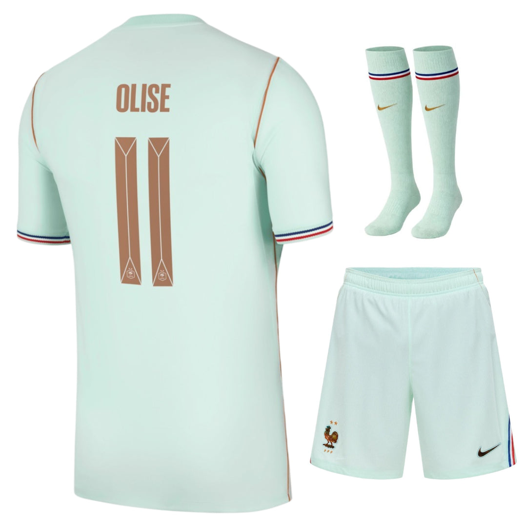 Maillot-Equipe-de-France-Kit-Enfant-Vert-Coupe-du-Monde-2026-Olise-2
