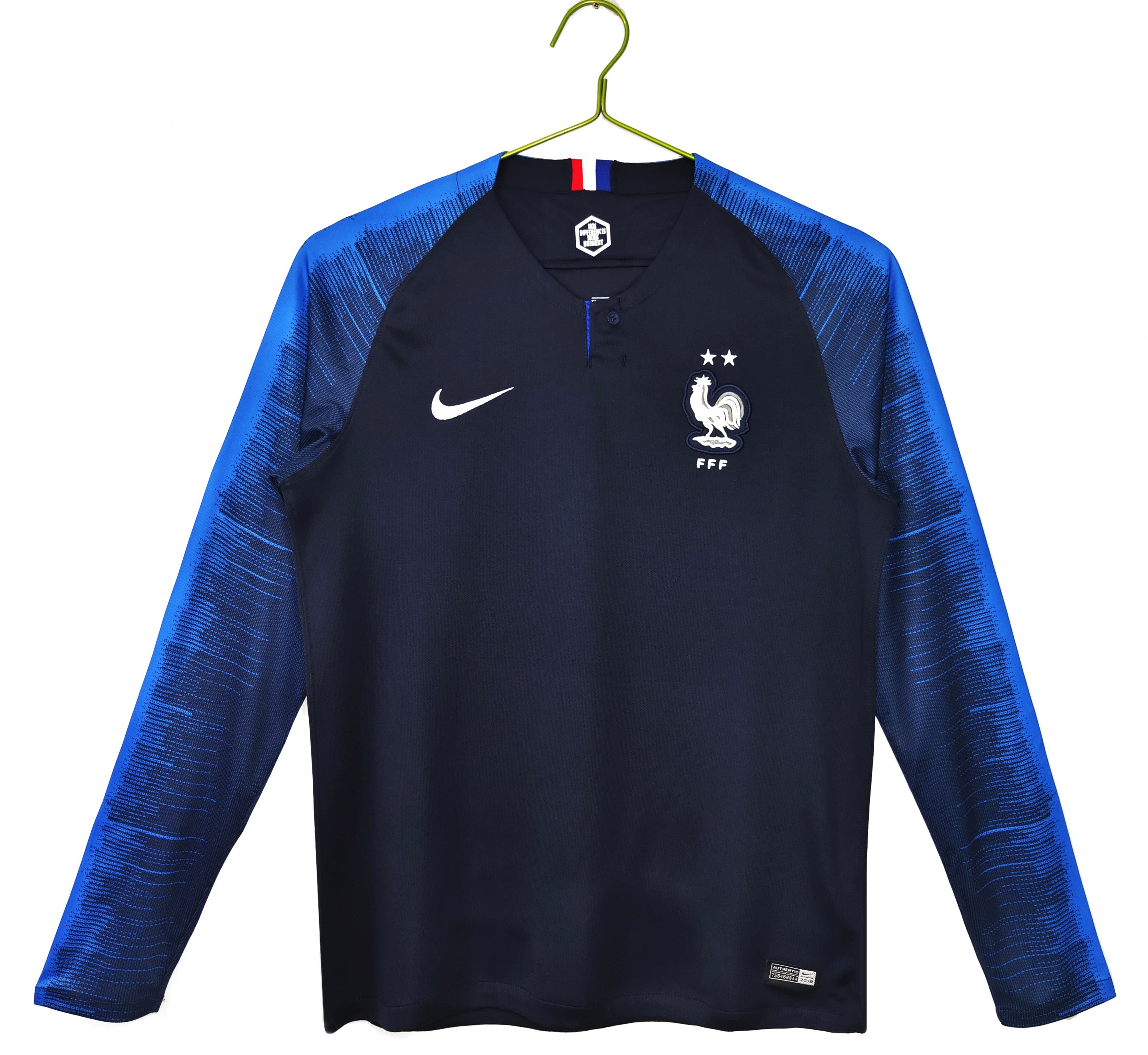 Maillot-France-Manches-Longues-Retro-Vintage-2018-Domicile-Homme-1