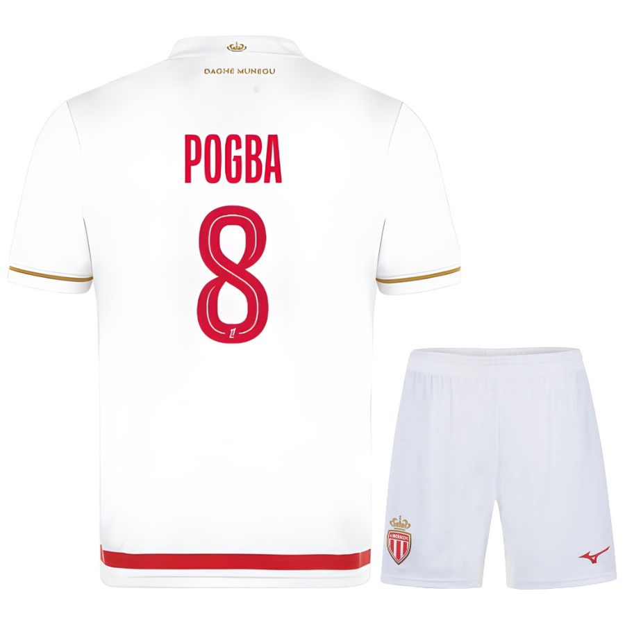 Maillot Kit Enfant AS Monaco Pogba Domicile 2025 2026 | Foot Sport