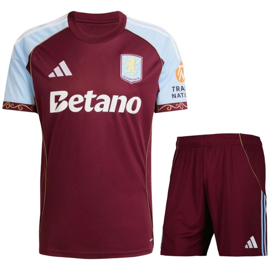 Aston Villa Home Kit Kids 2025 2026 | Foot Sport