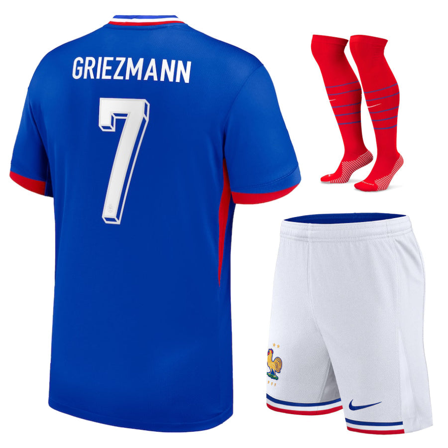 Maillot-Kit-Enfant-France-Griezmann-7-Domicile-Euro-2024