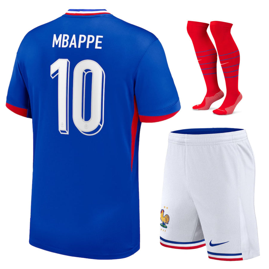 Maillot-Kit-Enfant-France-Mbappe-10-Domicile-Euro-2024