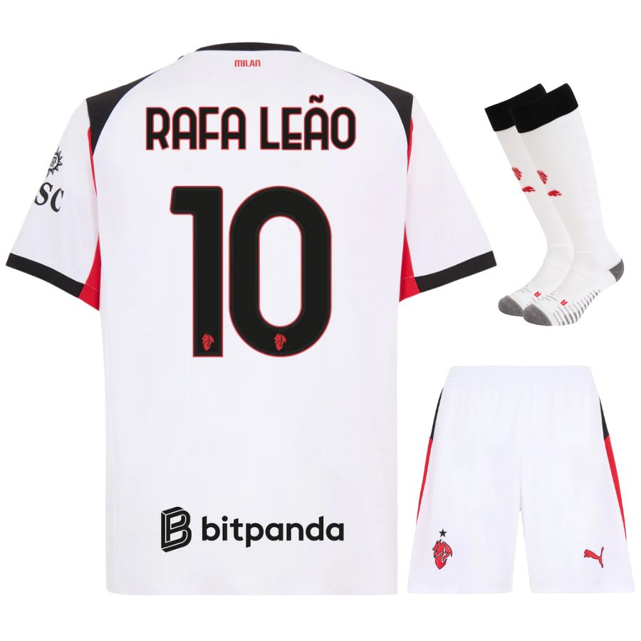 Maillot-Kit-Enfant-Milan-AC-Exterieur-2025-2026-Rafa-Leao