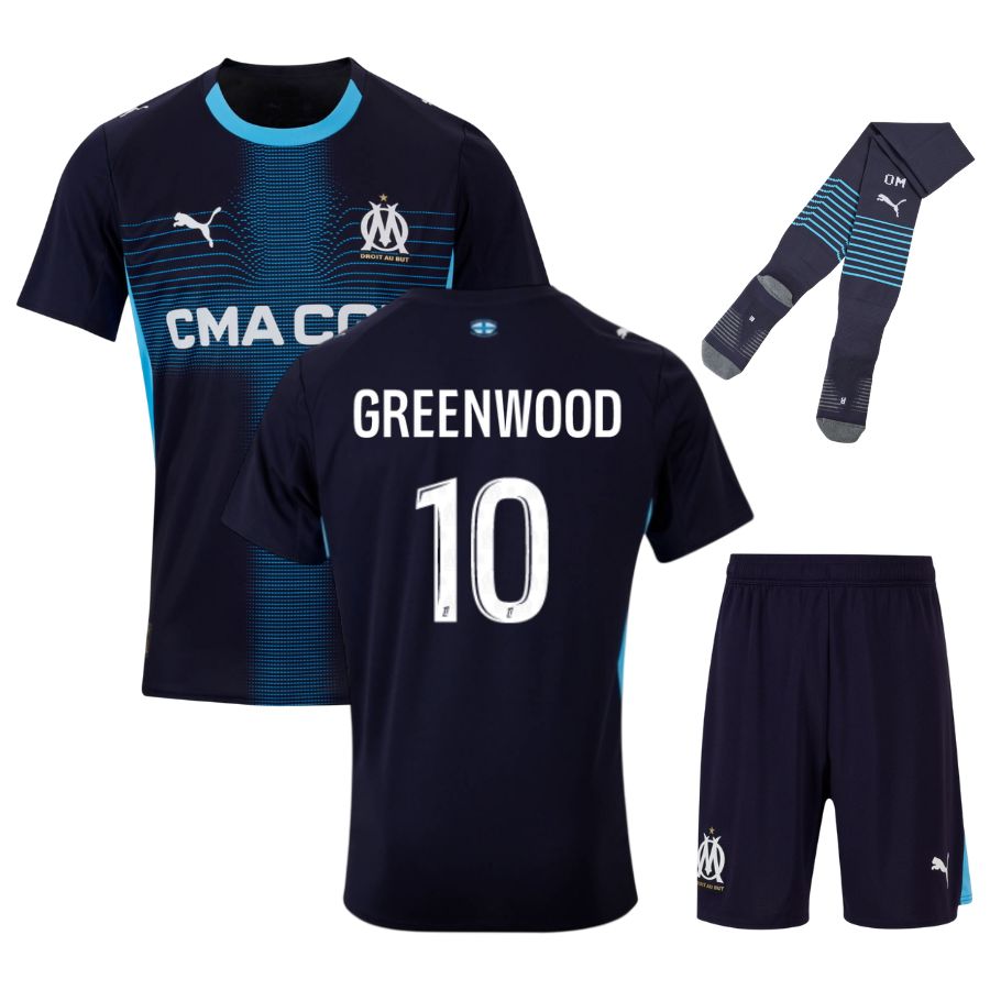 Maillot Kit Enfant Marseille Jul D&P Exterieur 2025 2026 | Foot Sport